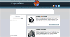 Desktop Screenshot of dunyaninilkleri.com